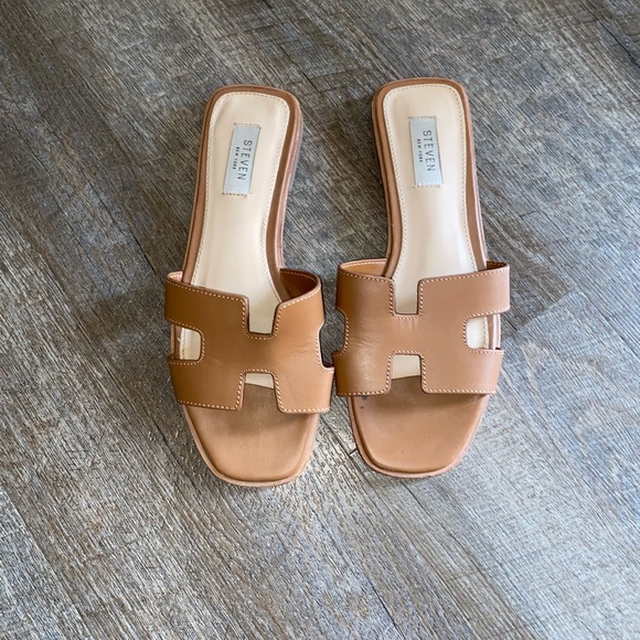 Steve Madden HADYN COGNAC LEATHER Sandals - Picture 2 of 7